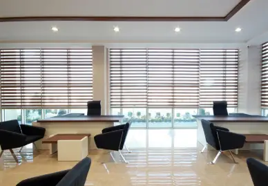 High-rise Dubai office equipped with automatic blinds